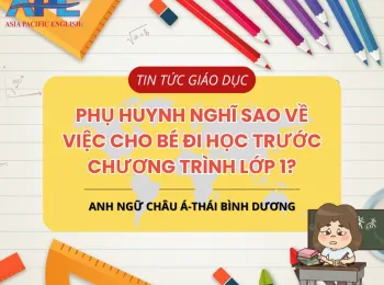 CHO CON HỌC TRƯỚC CHƯƠNG TRÌNH LỚP 1?