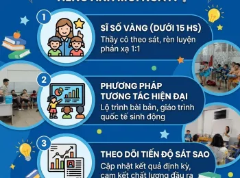  1 LỚP HỌC, 3 GIÁ TRỊ VÀNG: CON TỰ TIN CHINH PHỤC TIẾNG ANH MỖI NGÀY