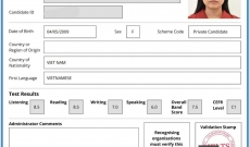 KẾT QUẢ THI IELTS 7.5 THÁNG 8-2026 CỦA BẠN ANH THI