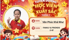 KHEN THƯỞNG HS XUẤT SẮC THÁNG 5-2026