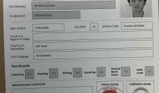 KẾT QUẢ THI IELTS THÁNG 7-2025
